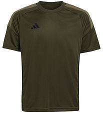adidas Performance T-shirt - TIRO ES JSY Y - NGTCAR/OLISTR/BLACK