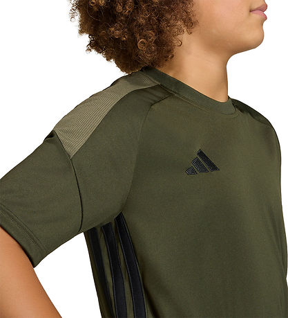 adidas Performance T-shirt - TIRO ES JSY Y - NGTCAR/OLISTR/BLACK