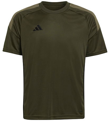 adidas Performance T-shirt - TIRO ES JSY Y - NGTCAR/OLISTR/BLACK