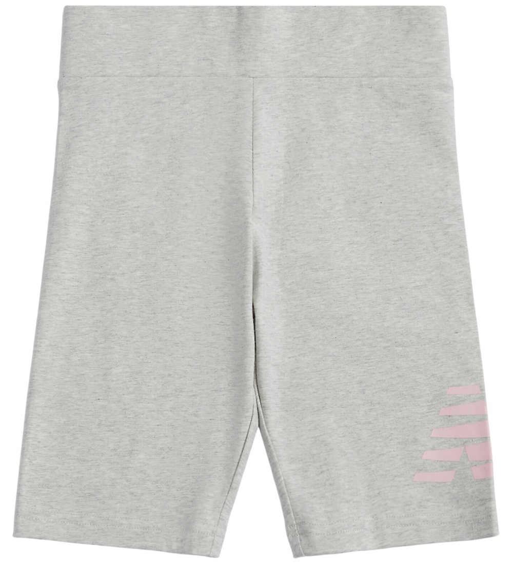 New Balance Radlershorts - Gestapeltes Logo - Ash Heather - New Balance - 10-11 Jahre (140-146) - Shorts