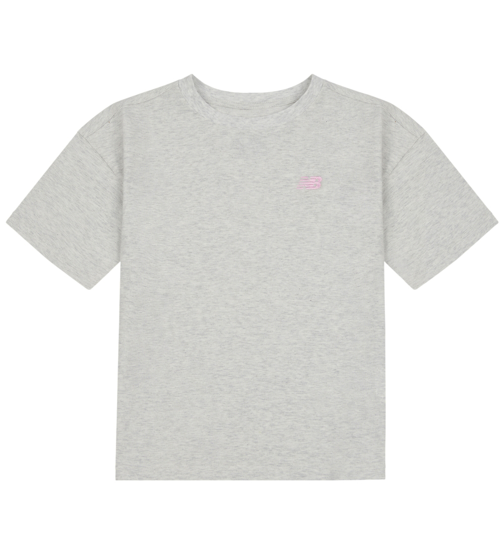 New Balance T-Shirt - Logo - Ash Heather - New Balance - 12-13 Jahre (152-158) - T-Shirts