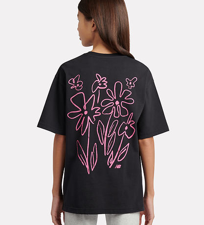 New Balance T-shirt - Graffiti Graphic - Caviar