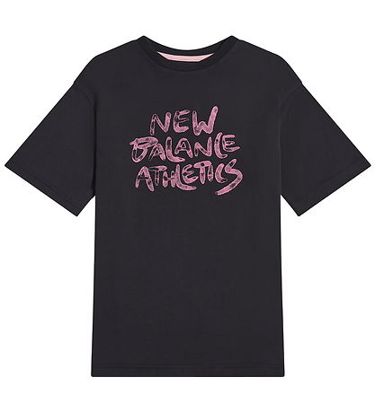 New Balance T-shirt - Graffiti Graphic - Caviar