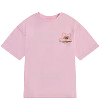 New Balance T-shirt - Boston Floral - Light Raspberry