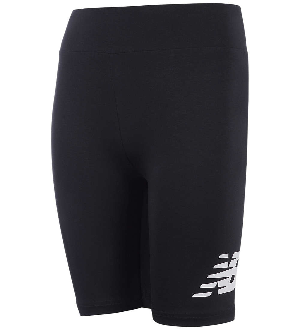 New Balance Fietsbroek - Gestapeld Logo - Kaviaar - New Balance - 15-16 jaar (170-176) - Korte Broeken