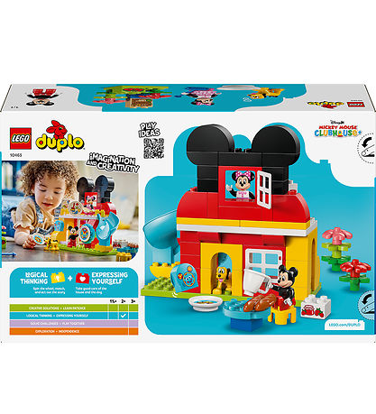 LEGO® Duplo - Mickeys Klubhus Med Minnie Og Pluto 10465 - 87 Del