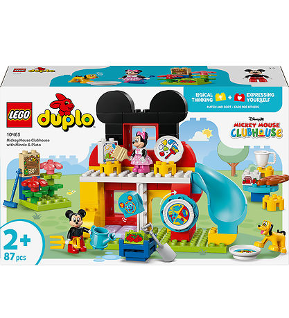 LEGO® Duplo - Mickeys Klubhus Med Minnie Og Pluto 10465 - 87 Del