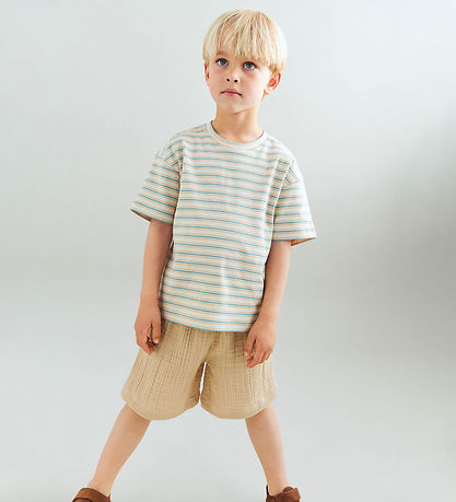 Wheat T-shirt - Tommy - Spring Lake Stripe