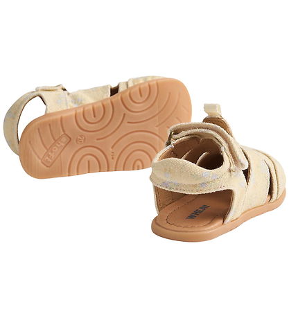 Wheat Sandals - Nolan - Barely Apricot flowers