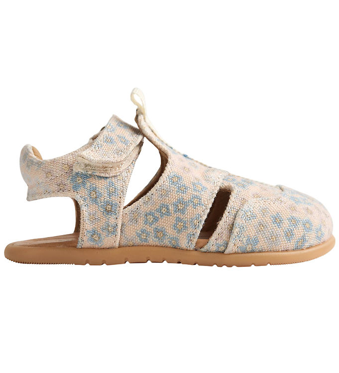 Wheat Sandaler – Nolan – Powder blue flowers