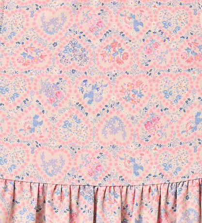 Wheat Bikini - Alma - Pink heart flowers