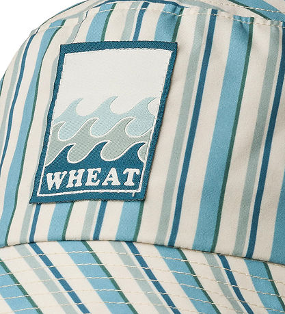 Wheat Bøllehat - Tilo - Aqua Stripe