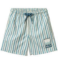 Wheat Badeshorts - Hansi - Aqua Stripe