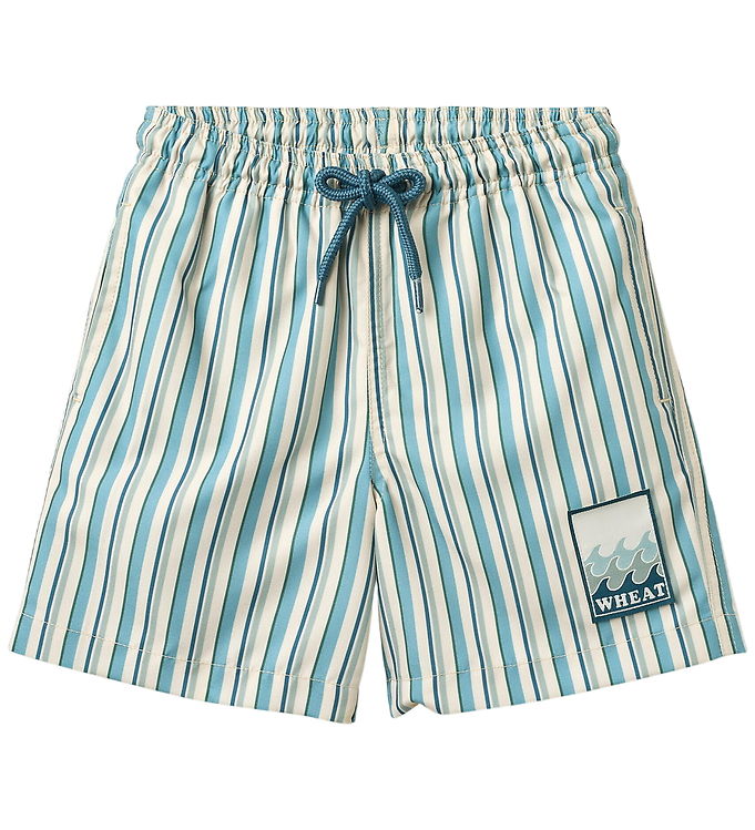 Wheat Badeshorts - Hansi - Aqua Stripe billede