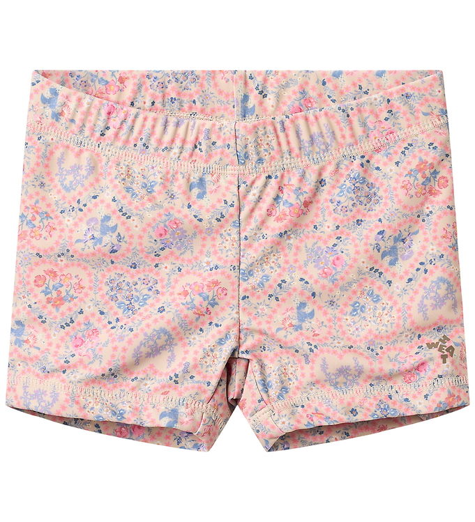 Wheat Badeshorts - Niki - Pink heart flowers