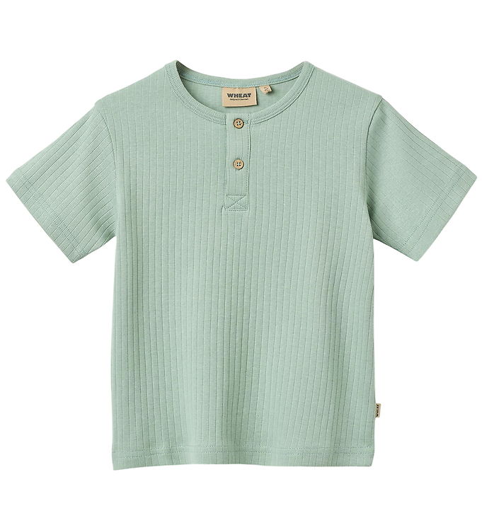 Wheat T-shirt - Rib - Lumi - Green Pool
