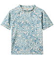 Wheat Bade T-shirt - Jackie - Blue Palm