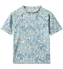 Wheat Bade T-shirt - Jackie - Blue Palm