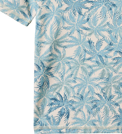 Wheat Bade T-shirt - Jackie - Blue Palm