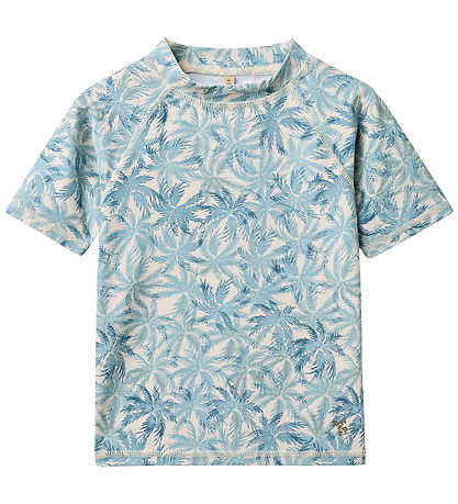 Wheat Bade T-shirt - Jackie - Blue Palm