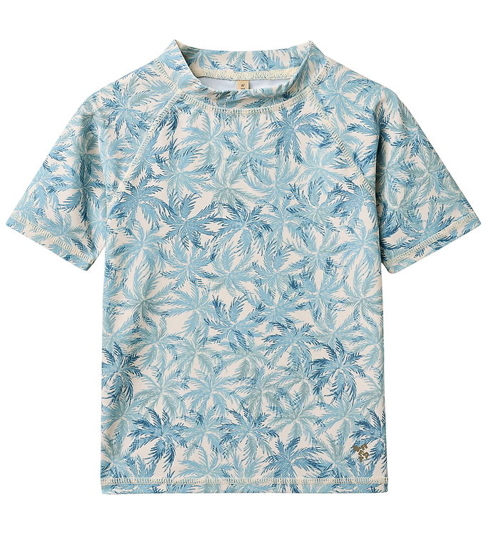 Wheat Bade T-shirt - Jackie - Blue Palm