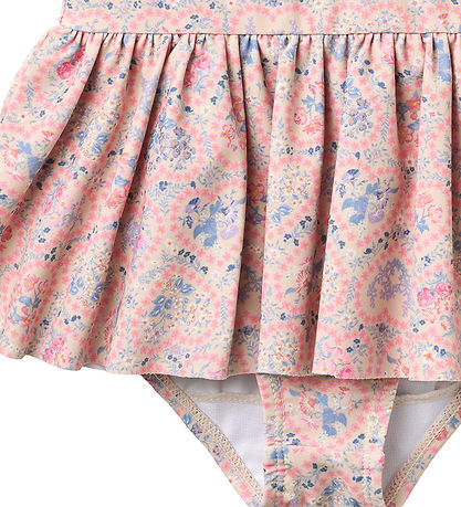 Wheat Badedragt - Erna - Pink heart flowers