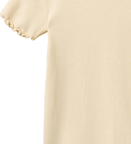 Wheat T-shirt - Rib - Katie - Barely apricot