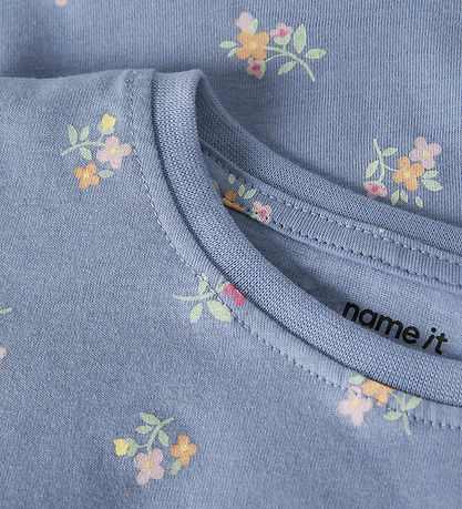 Name It Kjole - Noos - NmfVigga - Purple Impression/Floral Bundl