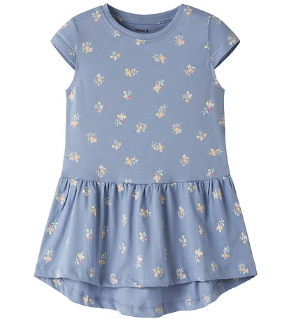 Name It Kjole - Noos - NmfVigga - Purple Impression/Floral Bundl