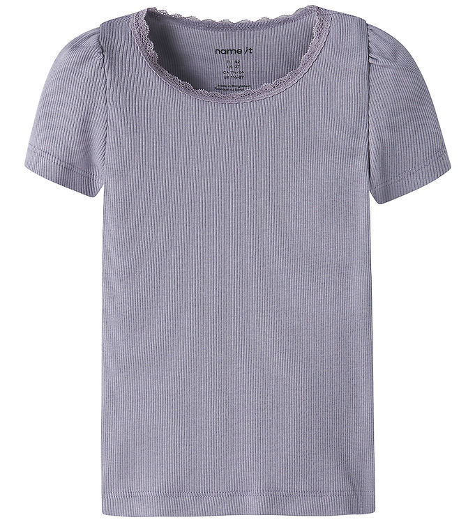 NAME IT Kab T-shirt Lavender Gray