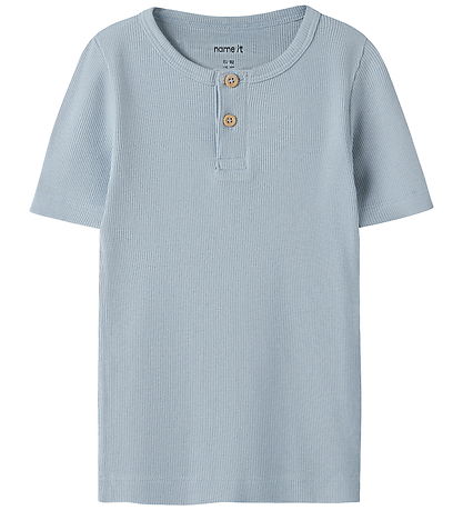Name It T-shirt - Rib - Noos - NmmKab - Blue Fog