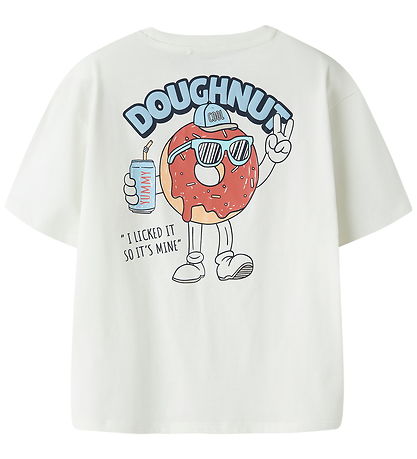 Name It T-shirt - NkmFoxe - Cloud Dancer