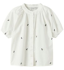 Name It Bluse - NkfFrette - Cloud Dancer