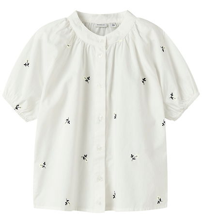 Name It Bluse - NkfFrette - Cloud Dancer