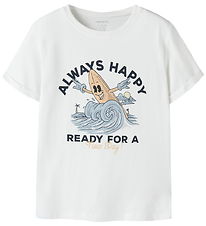 Name It T-shirt - NkmVux - Bright White/Happy