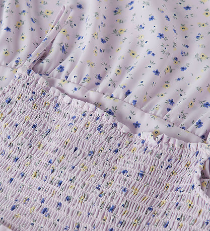 Name It Kjole - NkfVinaya - Lavender Fog/Small Floral