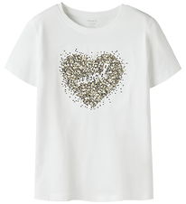 Name It T-shirt - NkfFinojo - Bright White/Heart
