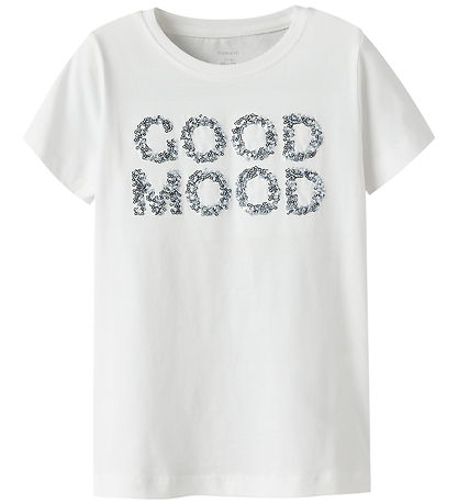 Name It T-shirt - NkfFinojo - Bright White/Good Mood