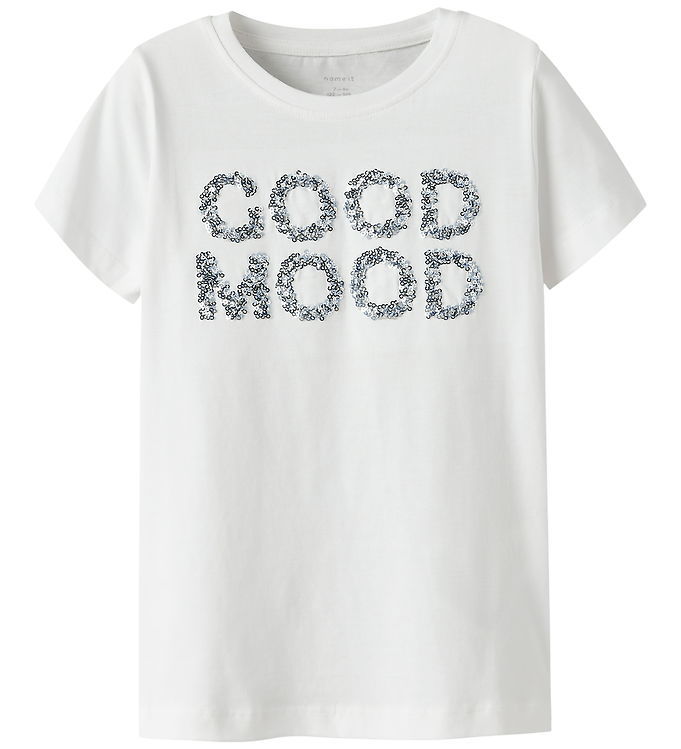Name It T-shirt - NkfFinojo - Bright White/Good Mood