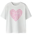 Name It T-shirt - NkfFahiraz - Bright White/Zebra Heart