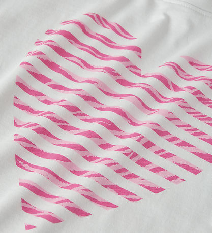Name It T-shirt - NkfFahiraz - Bright White/Zebra Heart