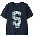 Name It T-shirt - Loose - NkmVagno - Navy Blazer/Santa Monica