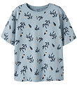 Name It T-shirt - NkmValther - Blue Fog/Palm Surf