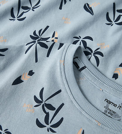 Name It T-shirt - NkmValther - Blue Fog/Palm Surf