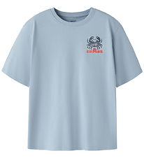 Name It T-shirt - NkmVelix - Blue Fog/Crabs