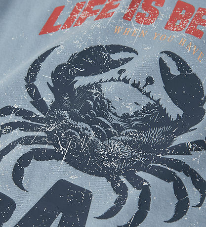Name It T-shirt - NkmVelix - Blue Fog/Crabs