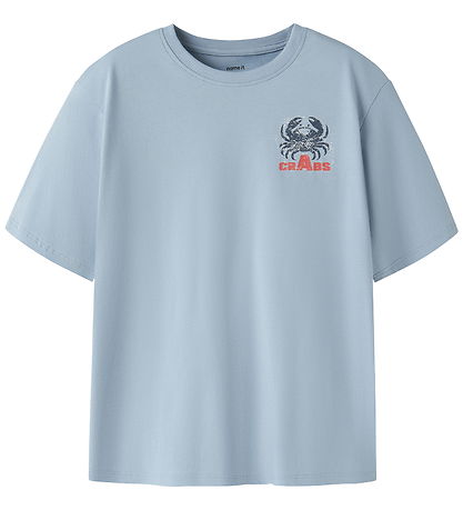 Name It T-shirt - NkmVelix - Blue Fog/Crabs