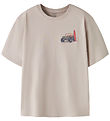 Name It T-shirt - NkmVelix - Chateau Gray/Sea Sand