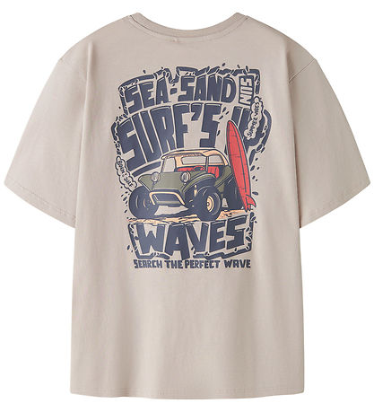 Name It T-shirt - NkmVelix - Chateau Gray/Sea Sand