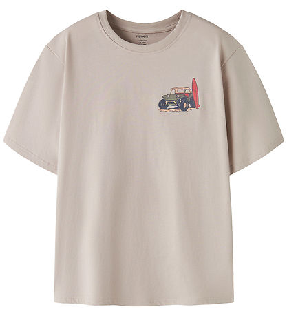 Name It T-shirt - NkmVelix - Chateau Gray/Sea Sand